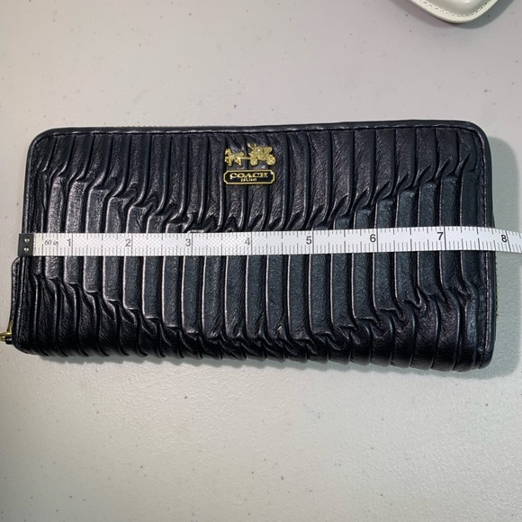 Coach Pleated Leather Wallet - Picture 3 of 7